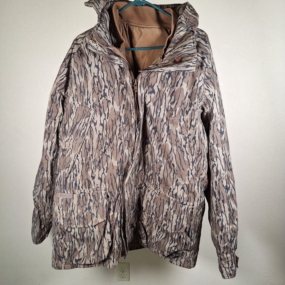 Columbia Vintage Omni Tech Mossy Oak Camo Tree Bark 3in1 Hunting Outdoor Jacket